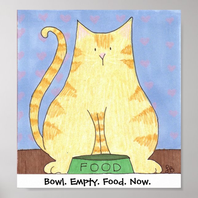 Affiches Bol. Vide. Nourriture. Maintenant. (Devant)