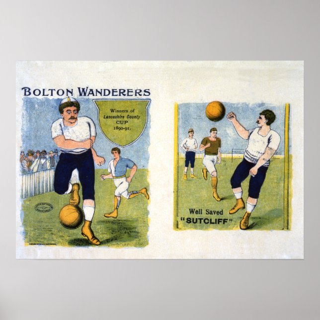 Affiches Bolton Wanderers FC, 1894 (Devant)
