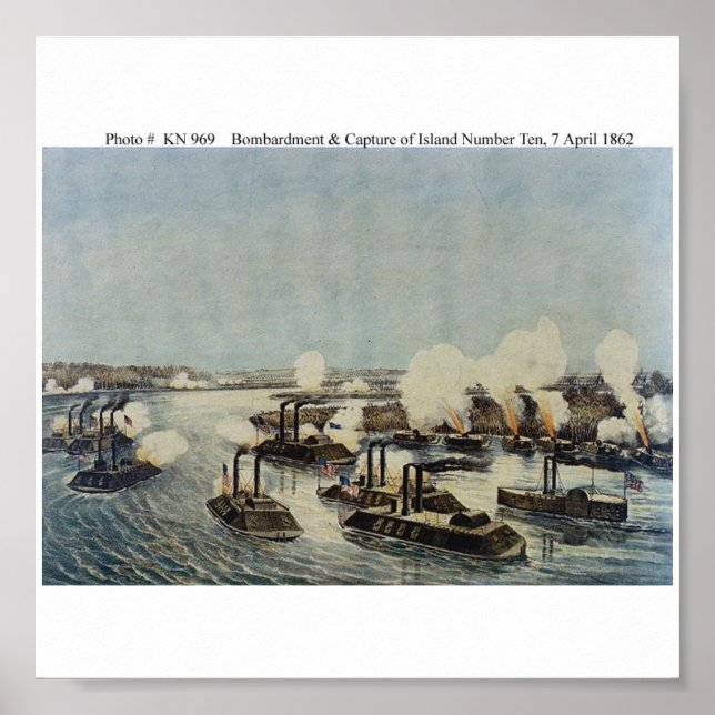 Affiches Bombardement et capture de l'île numéro dix (Devant)