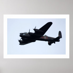Affiches Bombardier de Lancaster en vol.