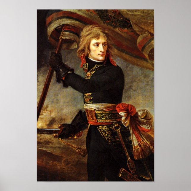 Affiches Bonaparte Au Pont D'Arcola Par Gros, Antoine (Devant)