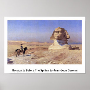 Affiches Bonaparte Avant Le Sphinx Par Jean-Leon Gerome