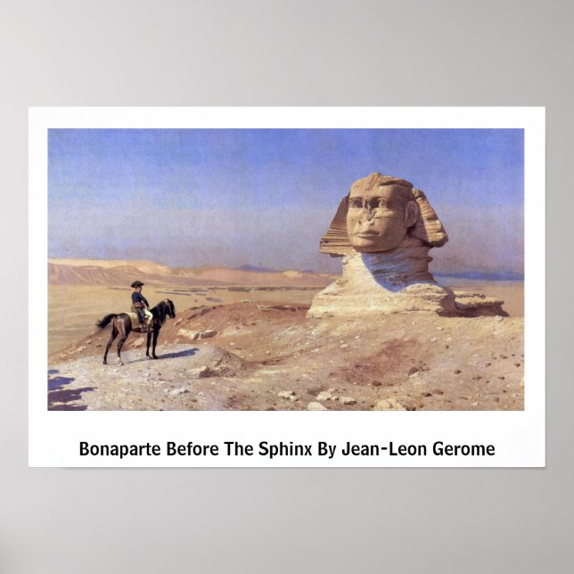 Affiches Bonaparte Avant Le Sphinx Par Jean-Leon Gerome (Devant)