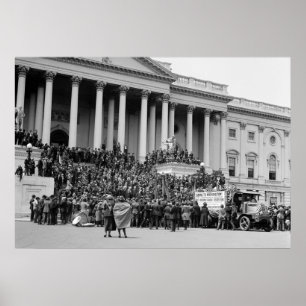Affiches Bonification Demonstration, 1922 du vétéran WW1