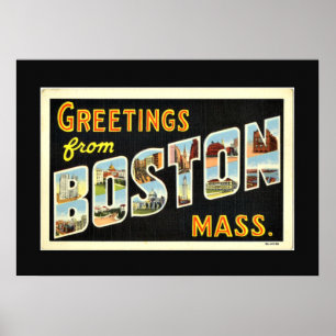 Affiches Bonjour depuis Boston, messe.