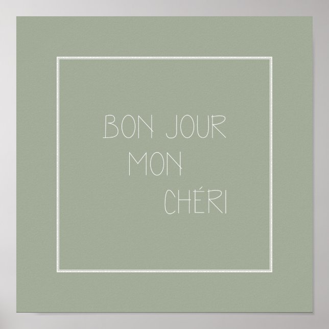Affiches Bonjour Mon Chéri - Hello Darling - Salutation fra (Devant)