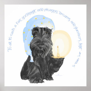 Affiches Bonne nuit Scottish Terrier