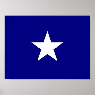 Affiches Bonnie Blue Flag White Star