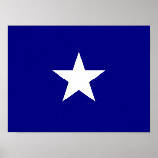 Affiches Bonnie Blue Flag White Star