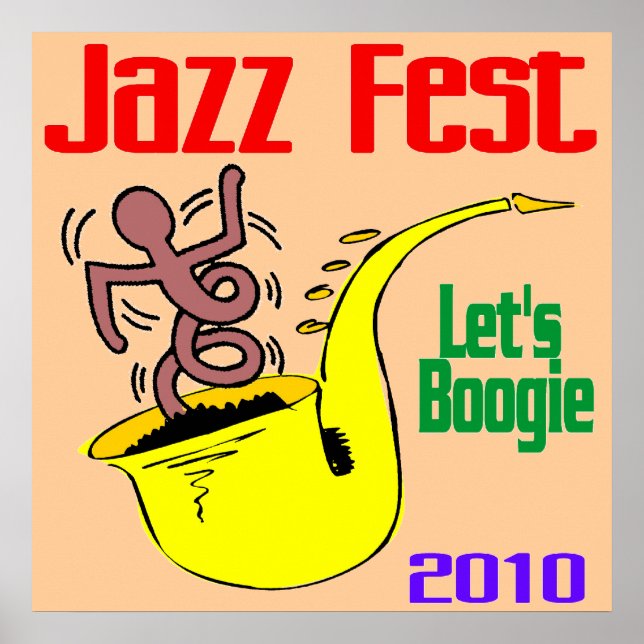 Affiches Boogie au Jazz Fest (Devant)