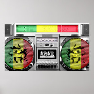 Affiches boombox reggae