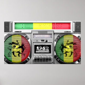 Affiches boombox reggae