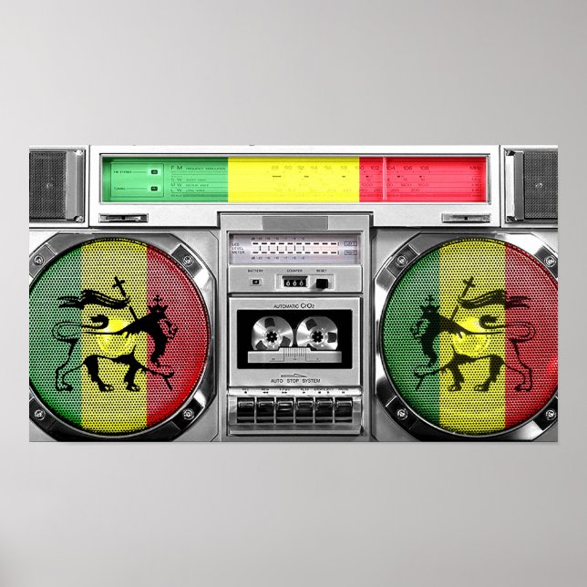 Affiches boombox reggae (Devant)