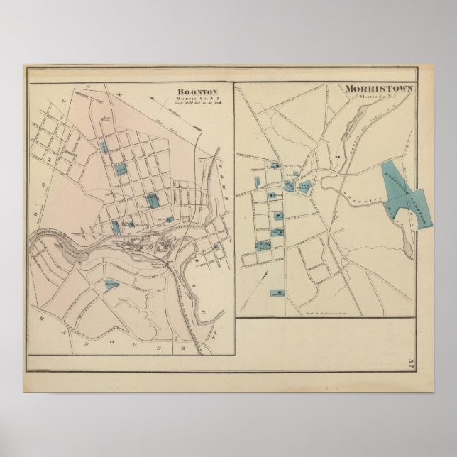 Affiches Boonton, Morristown, NJ (Devant)