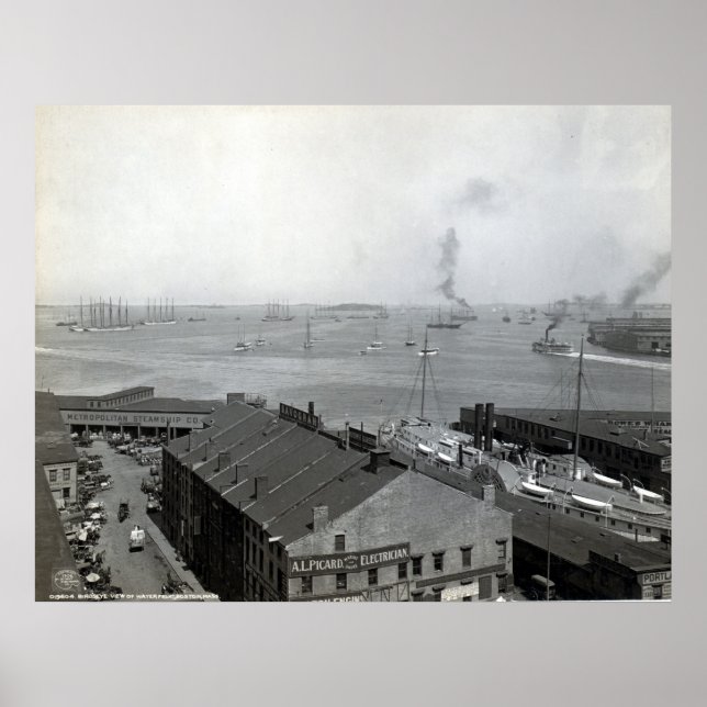 Affiches Bord de mer de Boston (Devant)