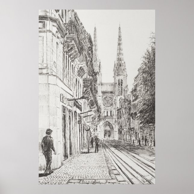 Affiches Bordeaux France. Double flèche.2010 (Devant)