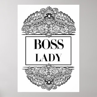 Affiches Boss Lady - Élégante autonomisation