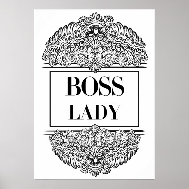 Affiches Boss Lady - Élégante autonomisation (Devant)