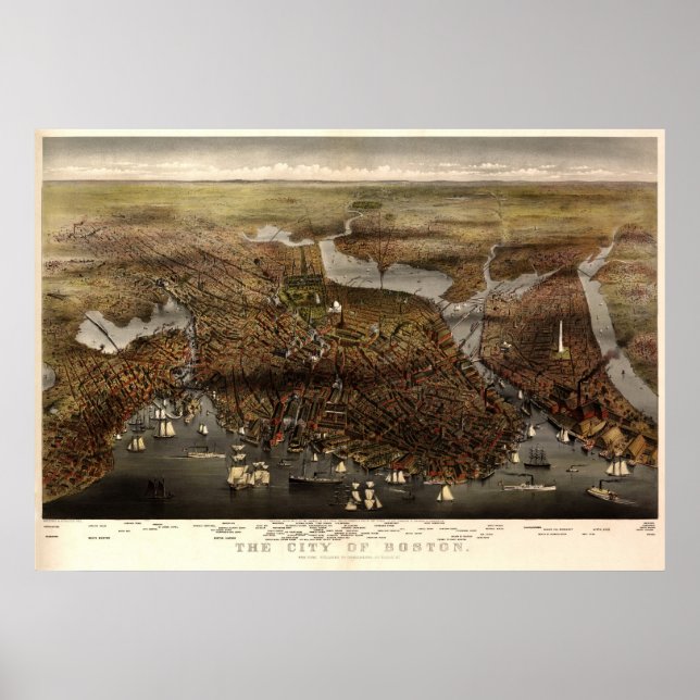 Affiches Boston - 1873 (Parsons et Atwater) BigMapBlog (Devant)