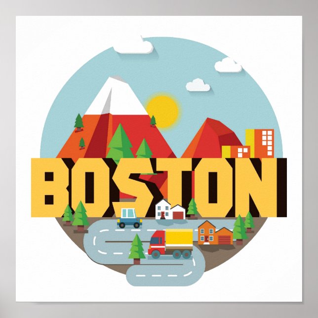 Affiches Boston Comme Destination (Devant)