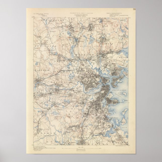 Affiches Boston, Massachusetts (Devant)