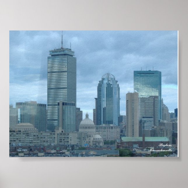 Affiches Boston Skyline (Devant)