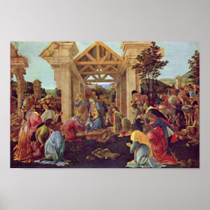 Affiches Botticelli-Adoration des Magi (Washington)
