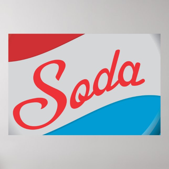Affiches Bouchon de bouteille de soda vintage (Devant)