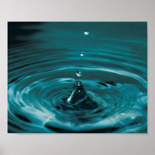 Affiches Bouchon d'eau turquoise