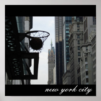 Affiches Boucle de basket-ball à New York.