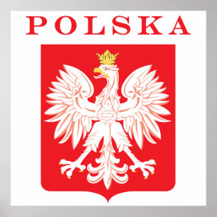 Affiches Bouclier de rouge de Polska Eagle