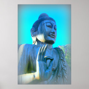 Affiches bouddha bleu