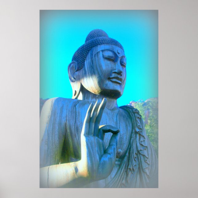 Affiches bouddha bleu (Devant)