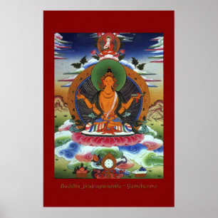 Affiches Bouddha Prajnaparamita Série d'affiches d'art reli