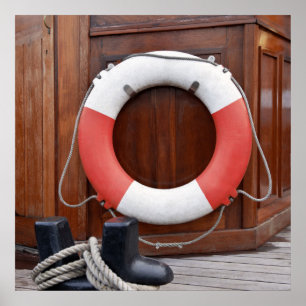 Affiches Bouée de sauvetage de bateaux