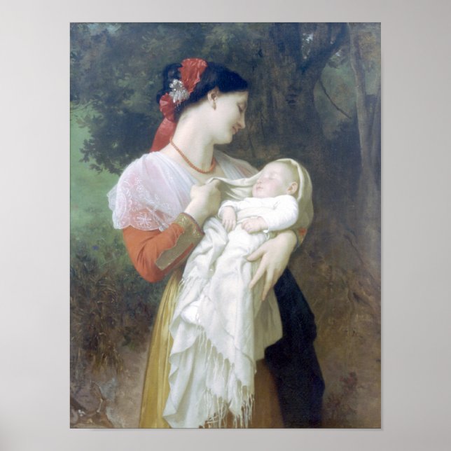 Affiches Bouguereau - Amiration Maternelle (Devant)