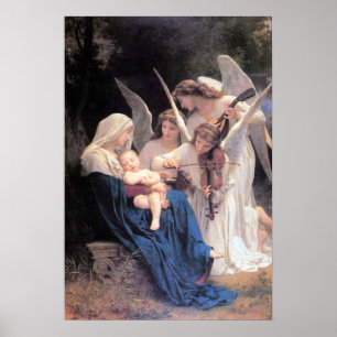 Affiches Bouguereau-Chanson de l'atterrisseur d'anges