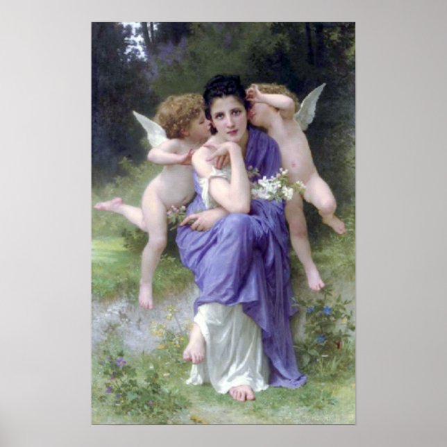 Affiches Bouguereau - Chansons de Printemps (Devant)