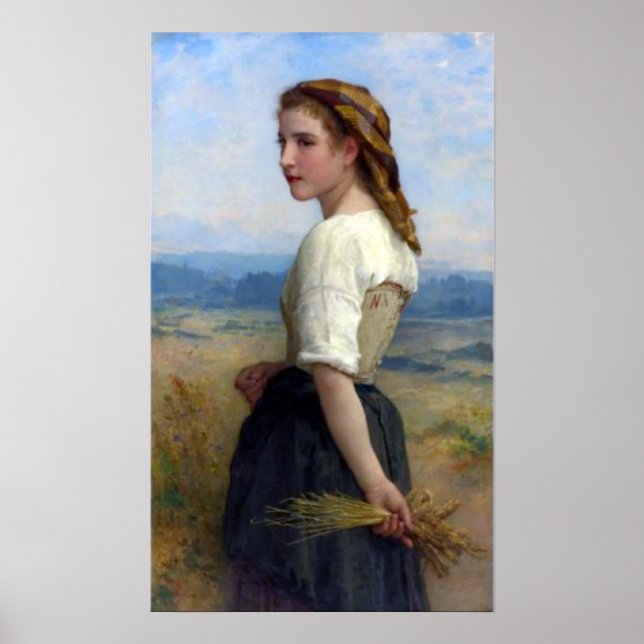 Affiches Bouguereau - Glaneuse (Devant)