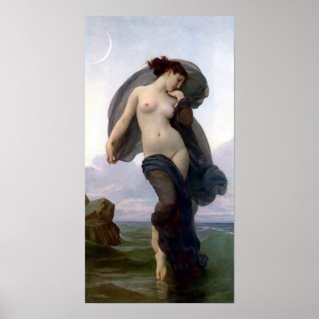 Affiches Bouguereau - La Crepuscule (Devant)