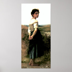Affiches Bouguereau - La Jeune Bergere