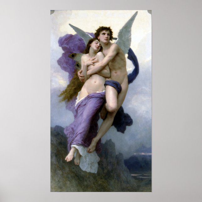 Affiches Bouguereau - Le Ravissement de Psyche (Devant)