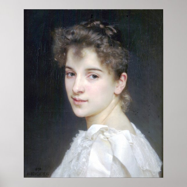 Affiches Bouguereau - Portrait de Gabrielle Cot (Devant)