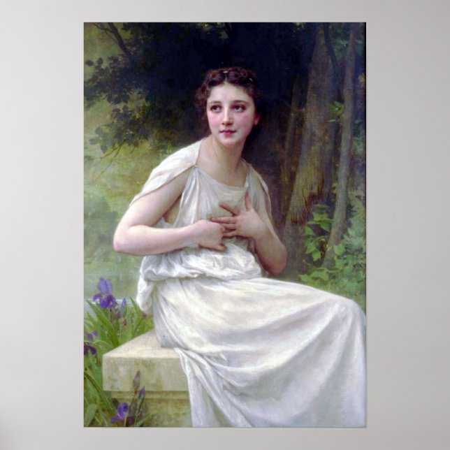 Affiches Bouguereau - Réflexion (Devant)