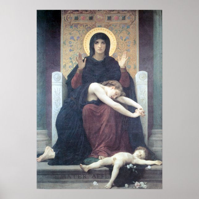 Affiches Bouguereau - Vierge Consolatrice (Devant)