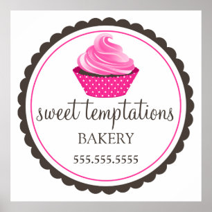 Affiches Boulangerie Cupcake