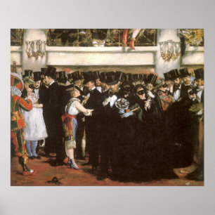 Affiches Boule masquée à l'Opéra par Edouard Manet