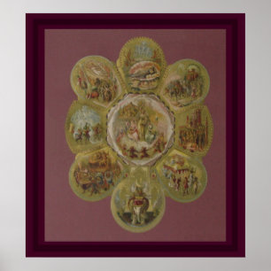 Affiches Boule victorienne de mardi gras