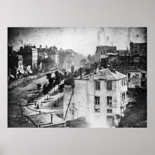 Affiches Boulevard du Temple, by Daguerre, historic photo