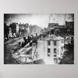 Affiches Boulevard du Temple, par Daguerre, photo historiqu